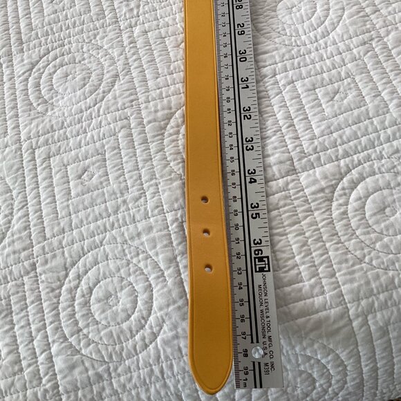 RALPH LAUREN Vachetta Leather Crescent O-Ring Equestrian TRI-STRAP Waist Belt Si - Picture 9 of 16